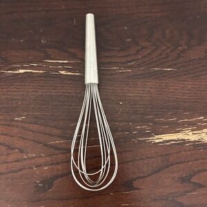 Oneida Stainless Steel Balloon Whisk 10 Inch Silver Kitchen Tool Brushed Handle